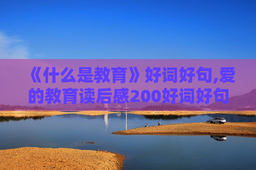 《什么是教育》好词好句,爱的教育读后感200好词好句:简介