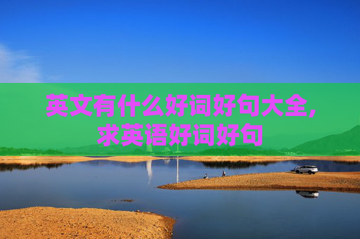 英文有什么好词好句大全,求英语好词好句