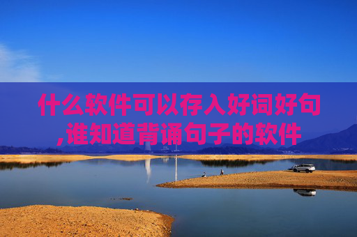 什么软件可以存入好词好句,谁知道背诵句子的软件