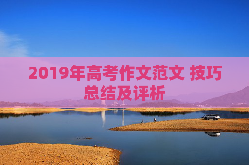 2019年高考作文范文 技巧总结及评析