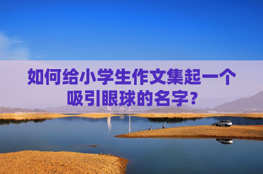 如何给小学生作文集起一个吸引眼球的名字？