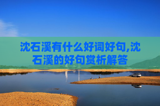 沈石溪有什么好词好句,沈石溪的好句赏析解答