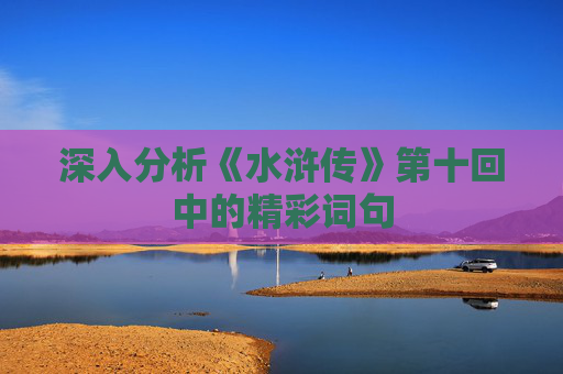 深入分析《水浒传》第十回中的精彩词句