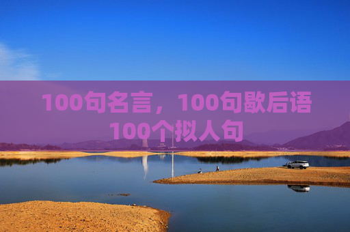 100句名言，100句歇后语100个拟人句