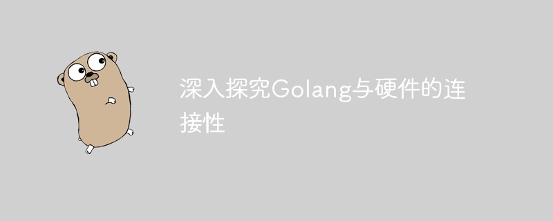 深入探究golang与硬件的连接性