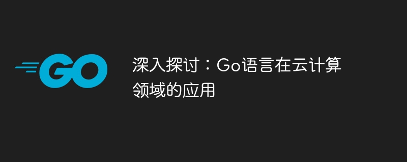 深入探讨：Go语言在云端计算领域的应用